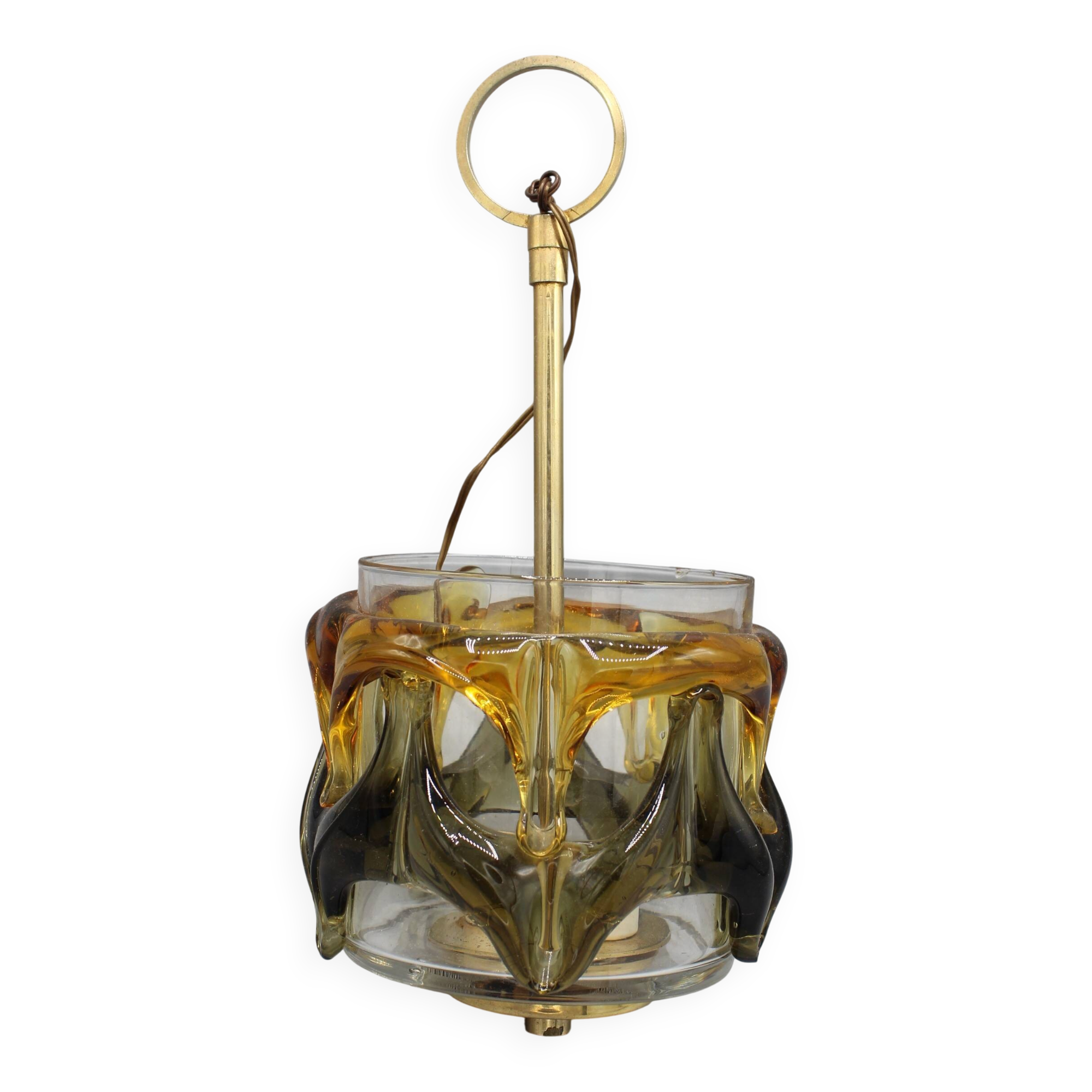 VINTAGE 70s MURANO CHANDELIER - CARLO NASON - MAZZEGA