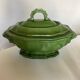 Soup bowl with godrons Aegitna Vallauris glazed earth 1950