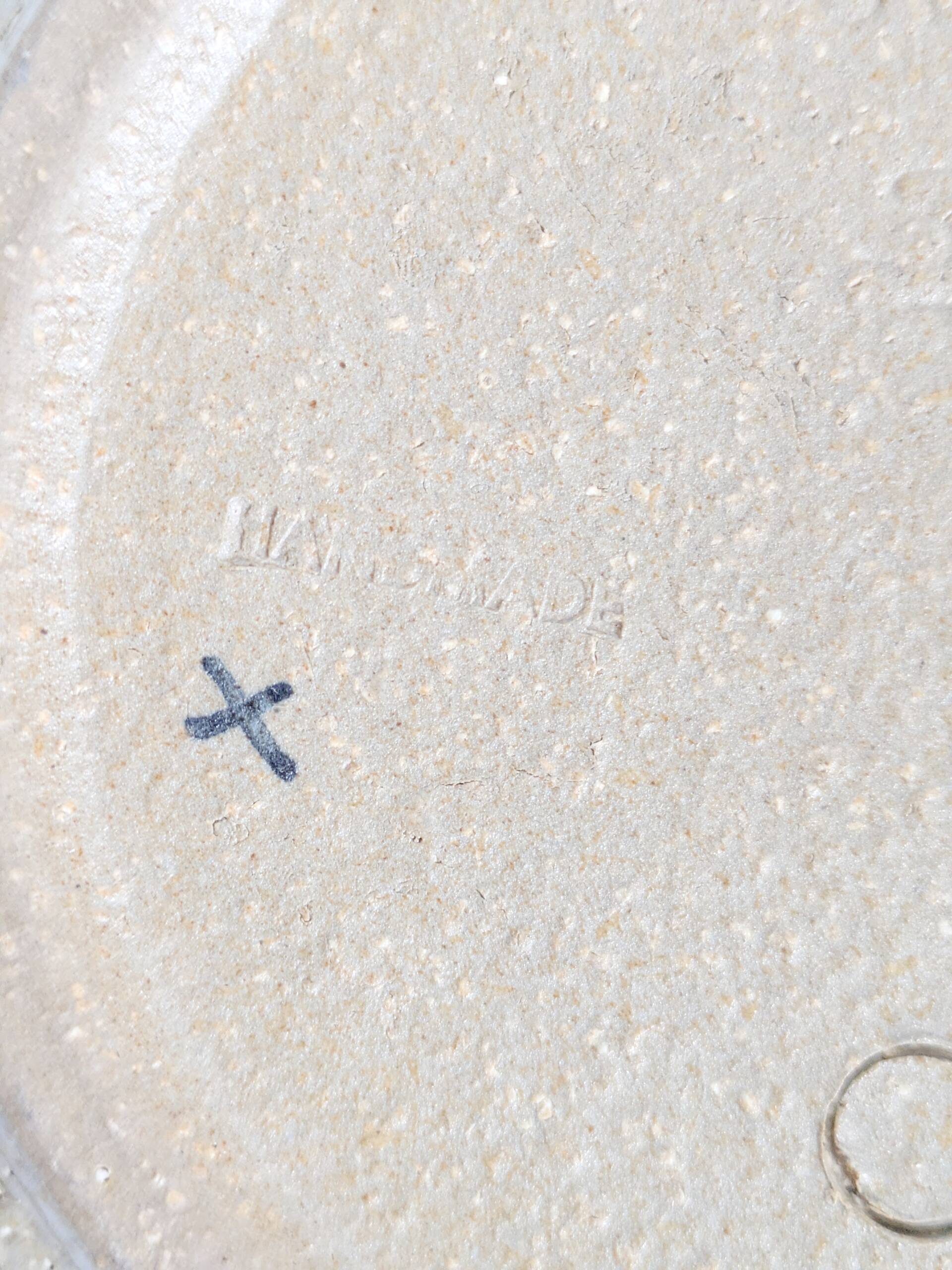 Vintage Søholm Denmark blue stoneware ceramic mid-century bowl