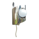 70's steel wall light