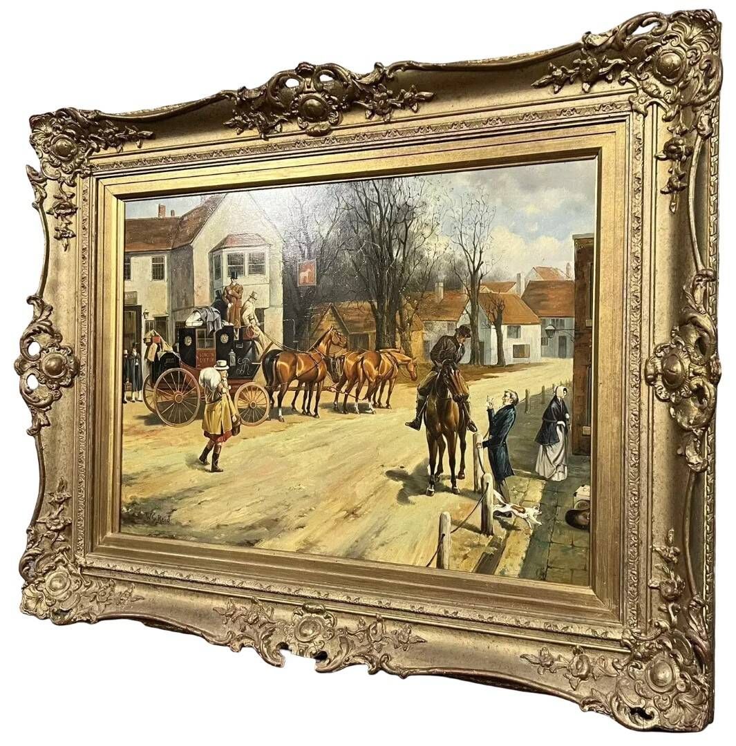 W. G Reid: Large painting in oil on panel signed at the bottom left.
