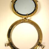 Brass porthole mirror 29 cm