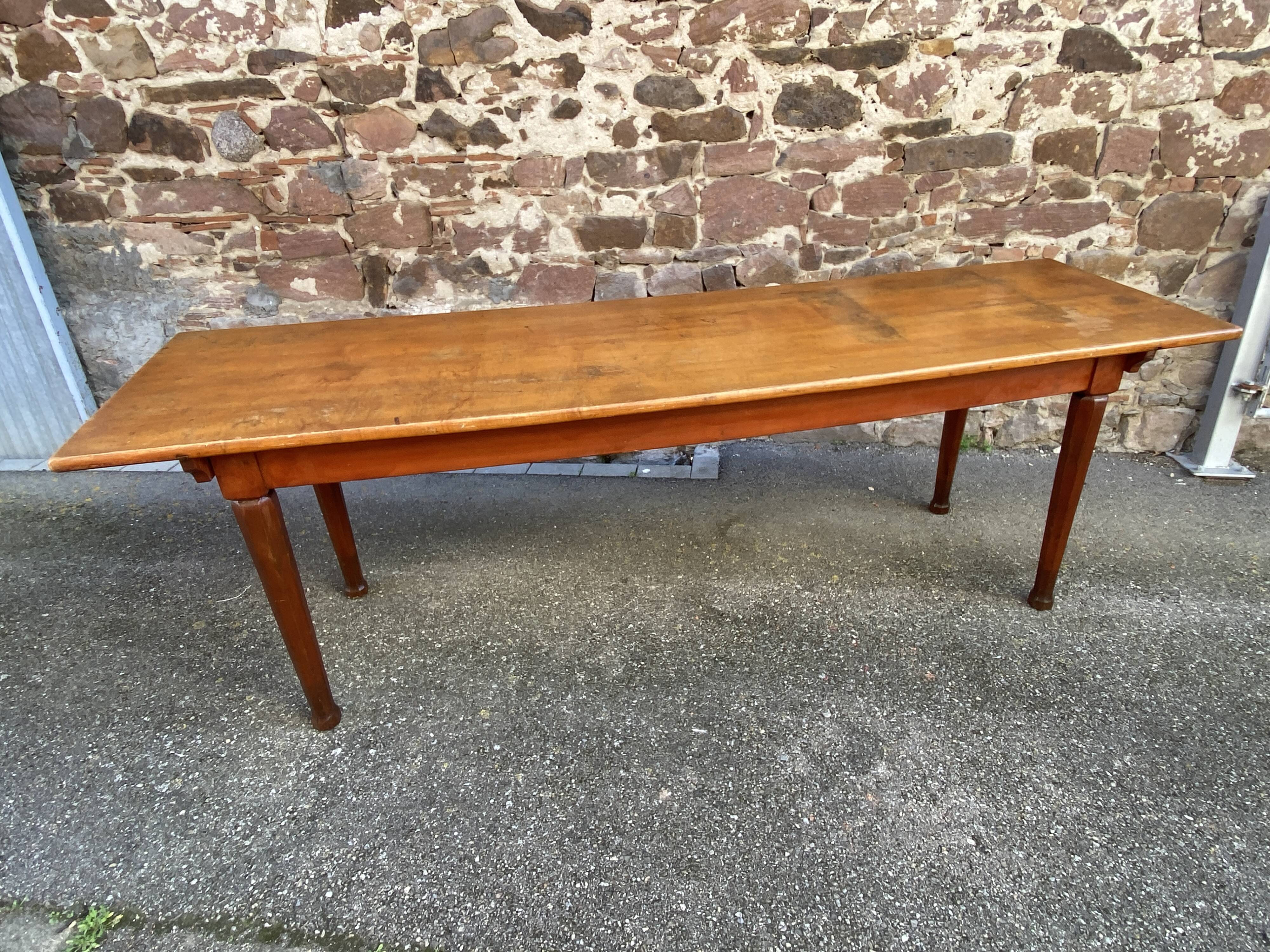 Large Alsatian winstub bistro restaurant cafe table 1930