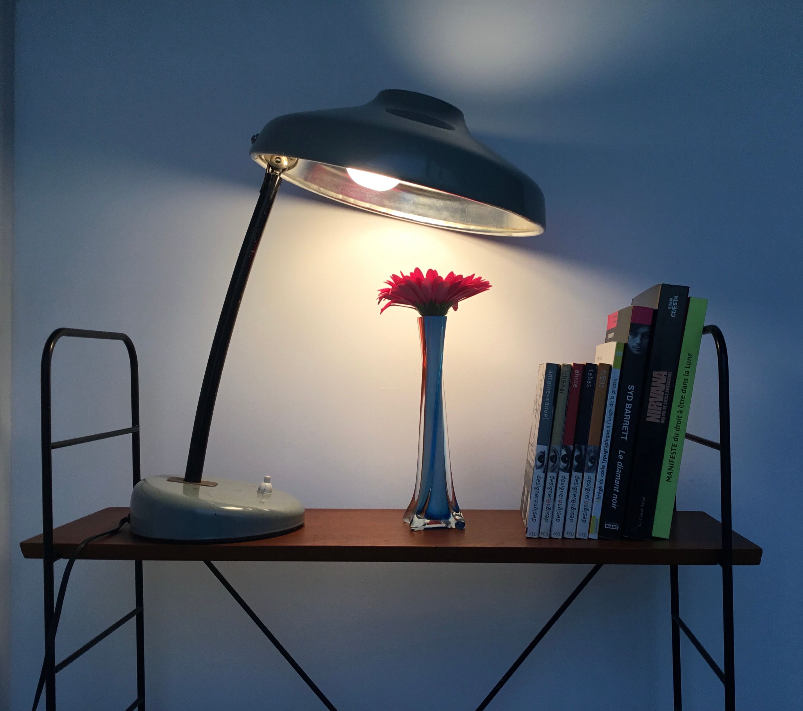 Industrial design ball joint desk lamp - 1950