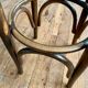 Series of 6 bar stools in curved wood