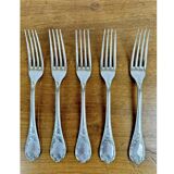 5 Christofle forks, Marly model
