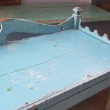 Buffet bas turquoize Teck indien et art déco