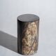 Side table in black petrified wood h:28,5cm d:17cm
