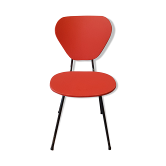 Chaise skaï rouge 60