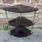 corner shelf in formica & metal 60s vintage French mid century neo classic 60