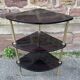 corner shelf in formica & metal 60s vintage French mid century neo classic 60