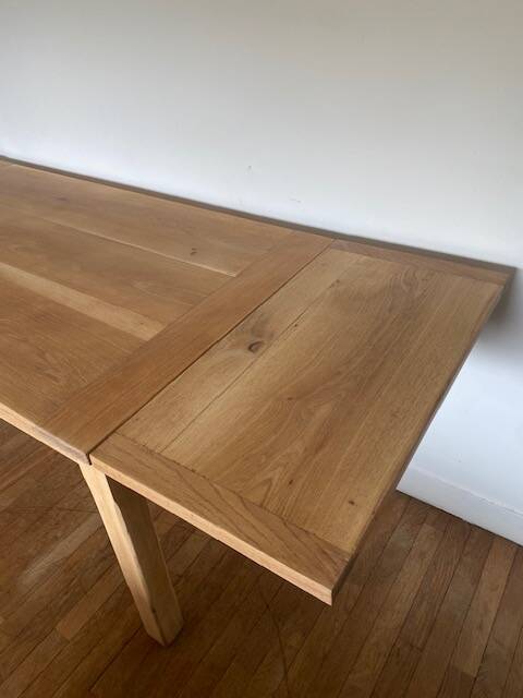 Table chêne brut vintage