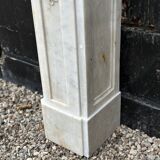 White carrara marble fireplace circa 1880