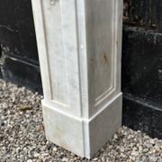 White carrara marble fireplace circa 1880