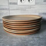 Stoneware plates set of 8