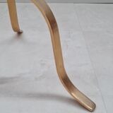 Tripod floor lamp in brass and bakelite 1950