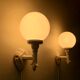 Pair of Art Deco porcelain wall lamps