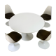 Table & avec chaises pivotantes d'Eero Saarinen pour Knoll International des années 1960