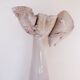 Ceramic sculpture of a female face - flower vase decoration