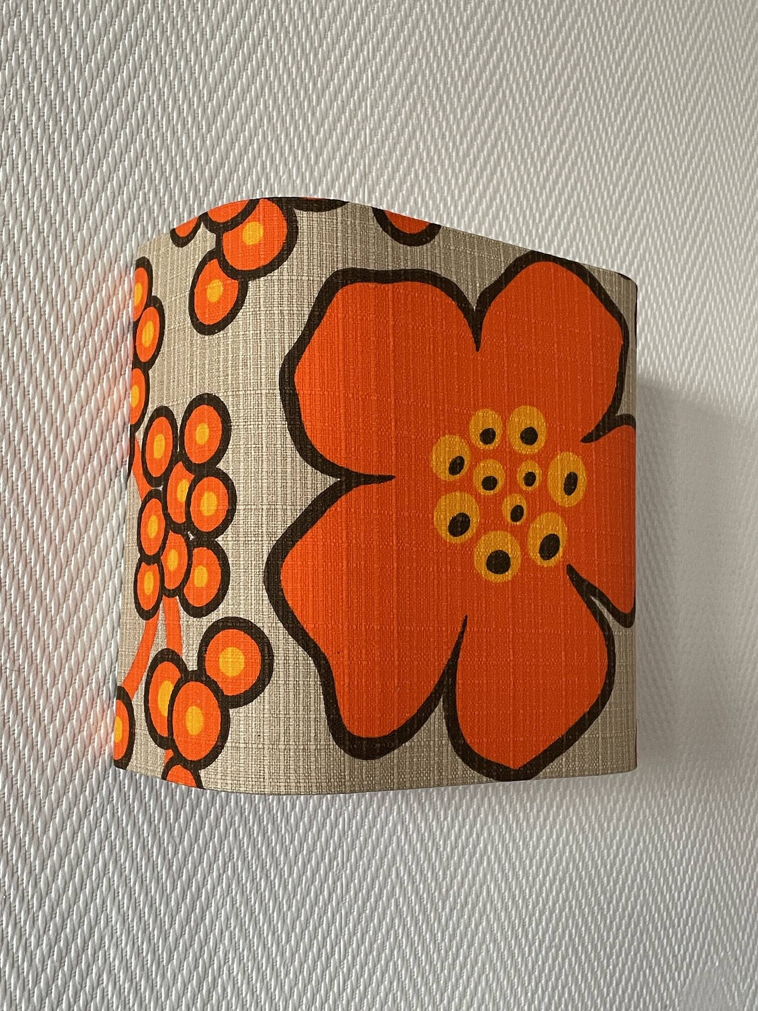 Sakura fabric wall light - rectangle H20 L20cm