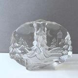 Vase solifleur en verre du milieu du siècle verre Walther