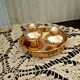 Set 3 pieces salt shaker pepper salting gilded copper
