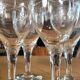 4 antique stemmed glasses