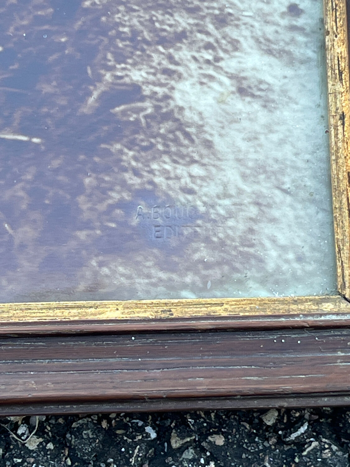 Old photograph from 1920 signed by Alexandre Bourgault, an Orientalist.