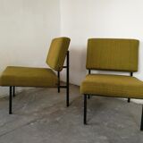 pair of André Simard armchairs for Airborne
