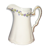 Pitcher in Limoges porcelain, barbel decoration