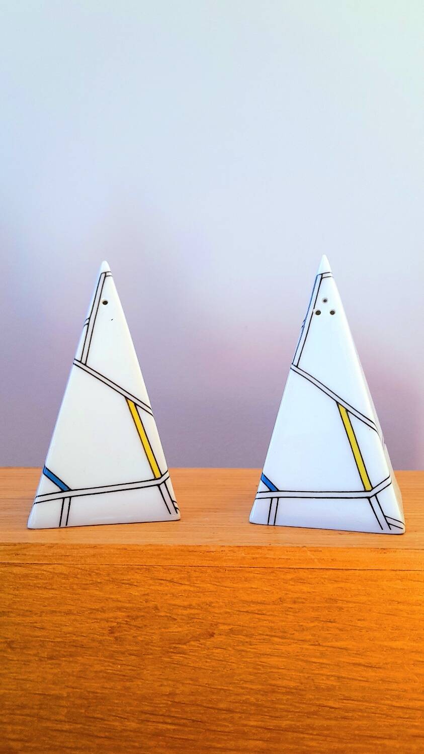 Salt and pepper shakers, Memphis 1980.