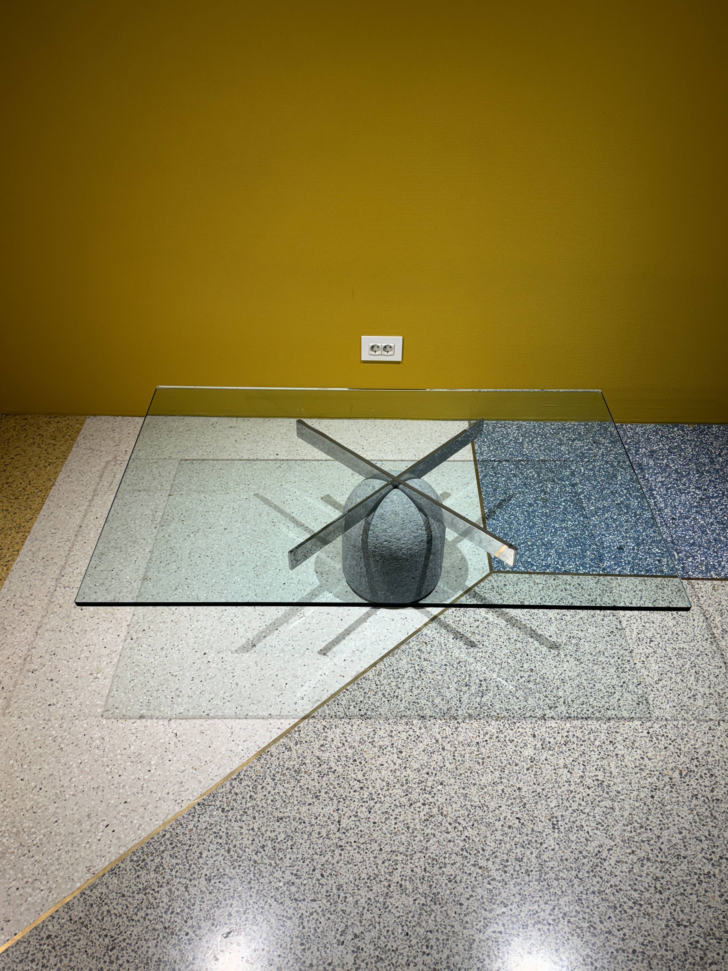 Paracarro Coffee Table By Giovanni Offredi For Saporiti, Italy, 1970's