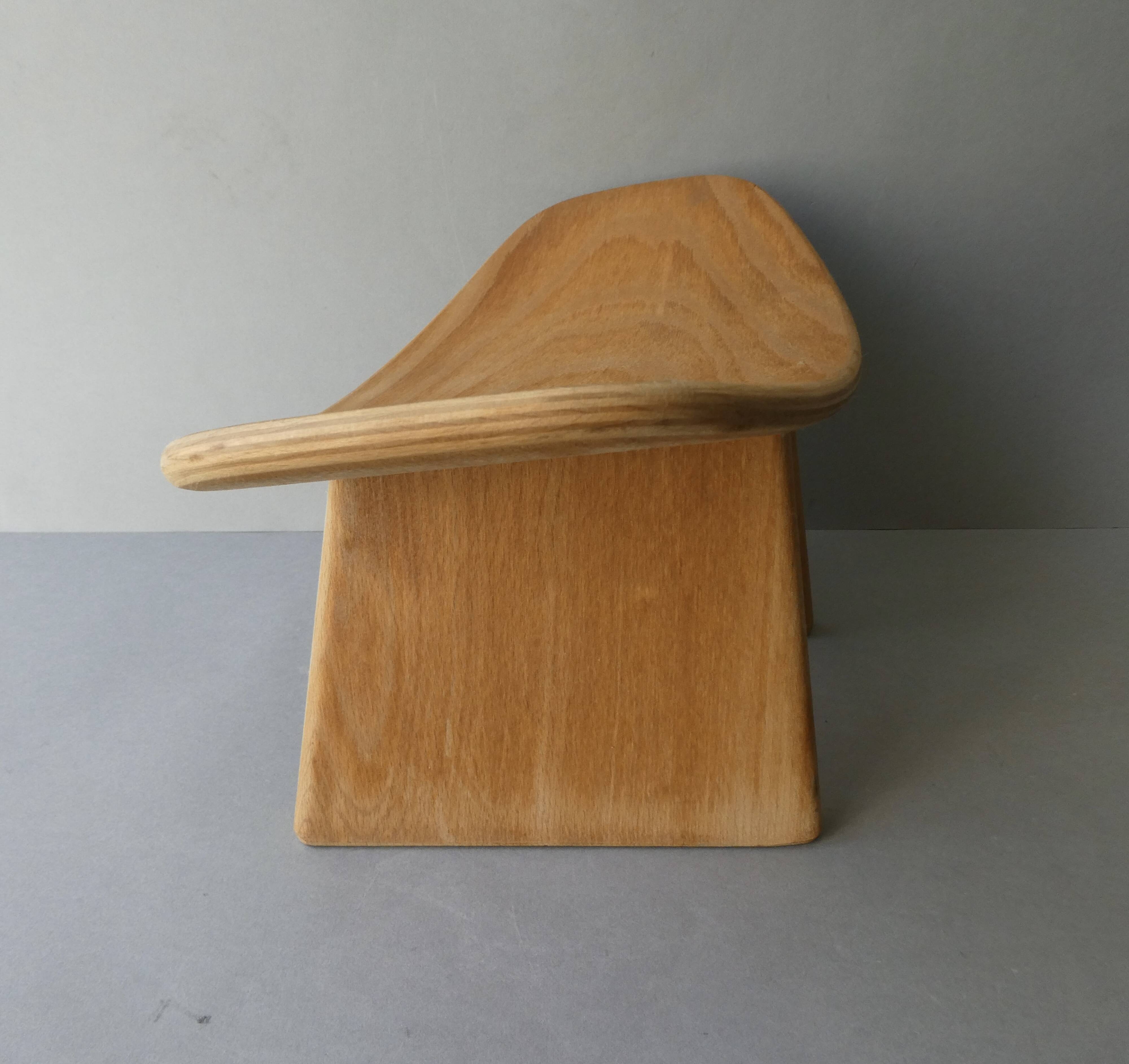 Shoggi stool signed by Alain Gaubert