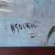 Oil on canvas Africanist 179x78