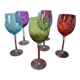 Crystal stemmed glasses