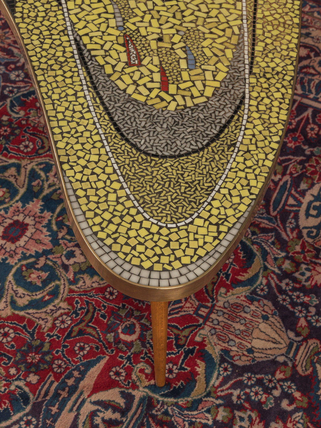 Mosaic coffee table, Berthold Müller-Oerlinghausen