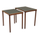 Nest of teak tables, Danish design, 1970s, production: Denmark