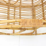 Mid-century rattan rocking chairs, 1960's