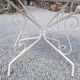 Iron garden table, 117cms in diameter