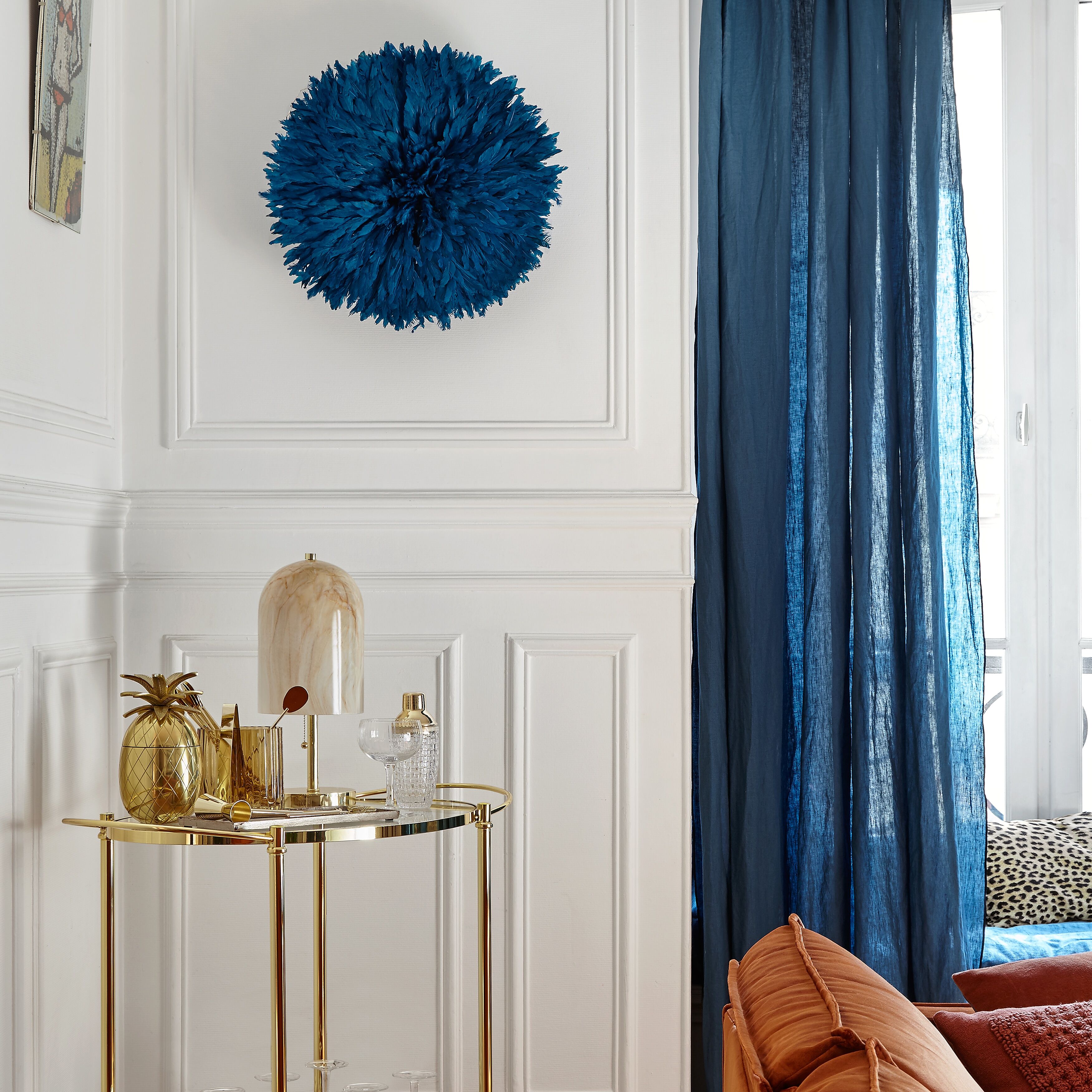 Juju hat white haloed blue/green 70cm