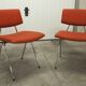 Pair of compass model chairs by Pierre Guariche for Les Huchers-Minvielle France 1955