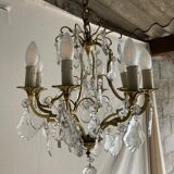 Lustre en laiton à 8 bras