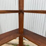 Solid wood corner shelf