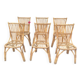 6 rattan chairs