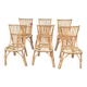 6 chaises en rotin