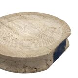 Mid-century modern travertine solifleur vase, Cerri Nestore, Italy, 1970s