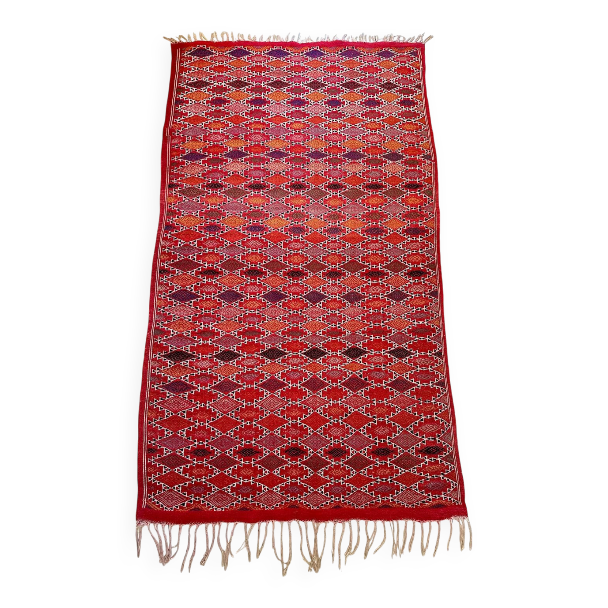 Vintage handmade kilim rug 113x200