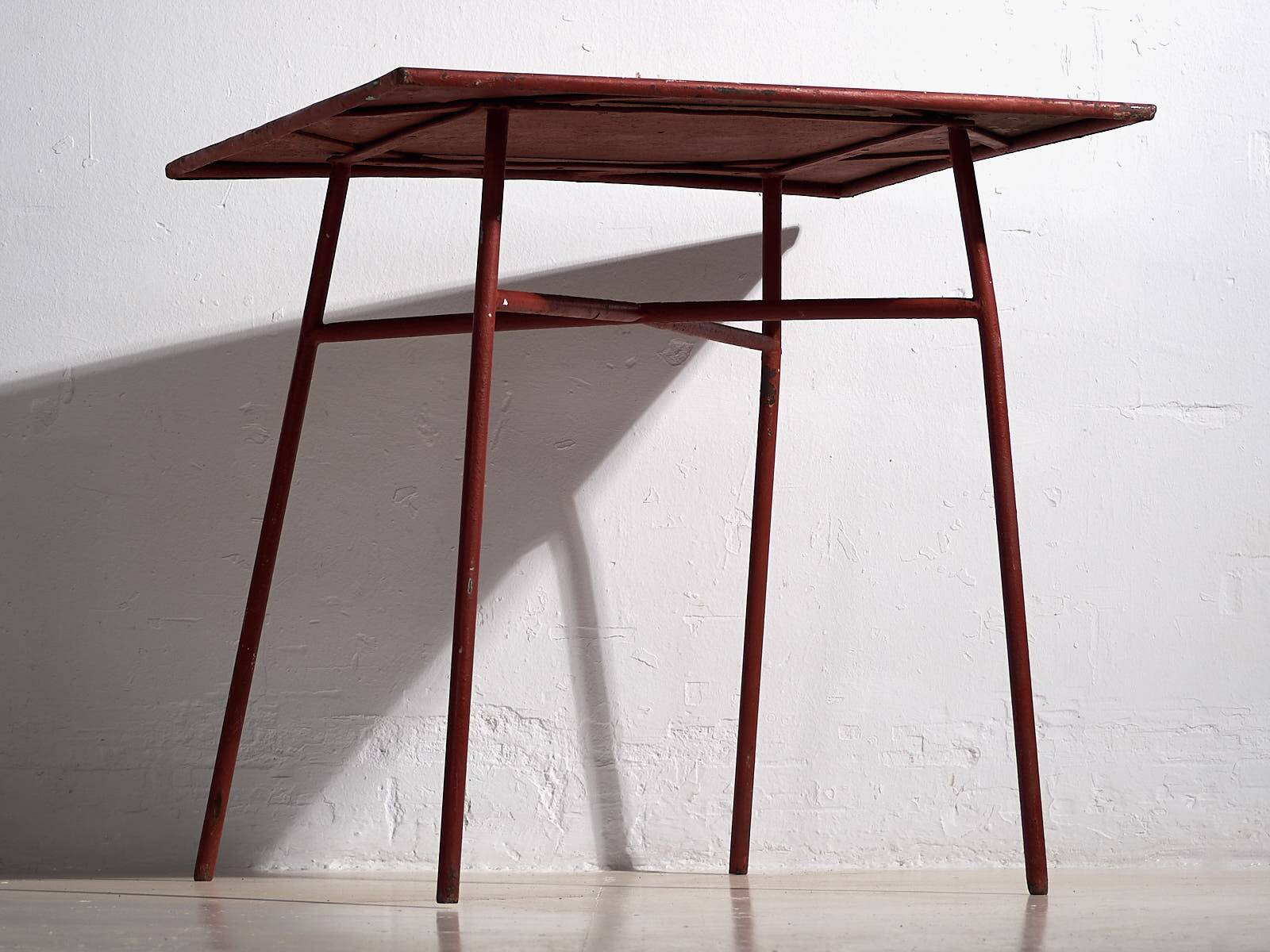 Antique red outdoor table (c.1920)