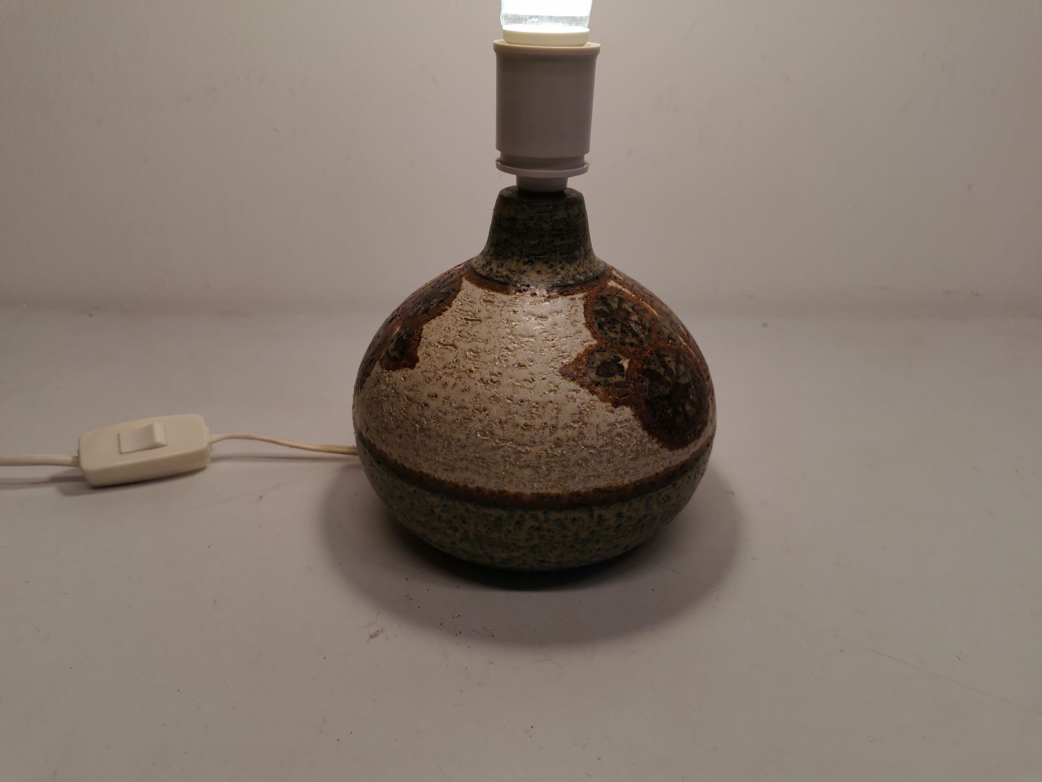 Stoneware table lamp foot, from the Erika Decor series, designed in 1971