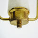 Minimalist vintage hanging in brass and glass tube Year 50